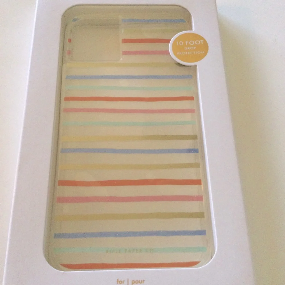 RIFLE PAPER HAPPY STRIPES IPHONE 11 PRO MAX CASE NWT